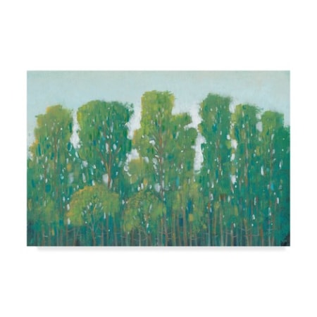 Tim Otoole 'Forest Green I' Canvas Art,12x19